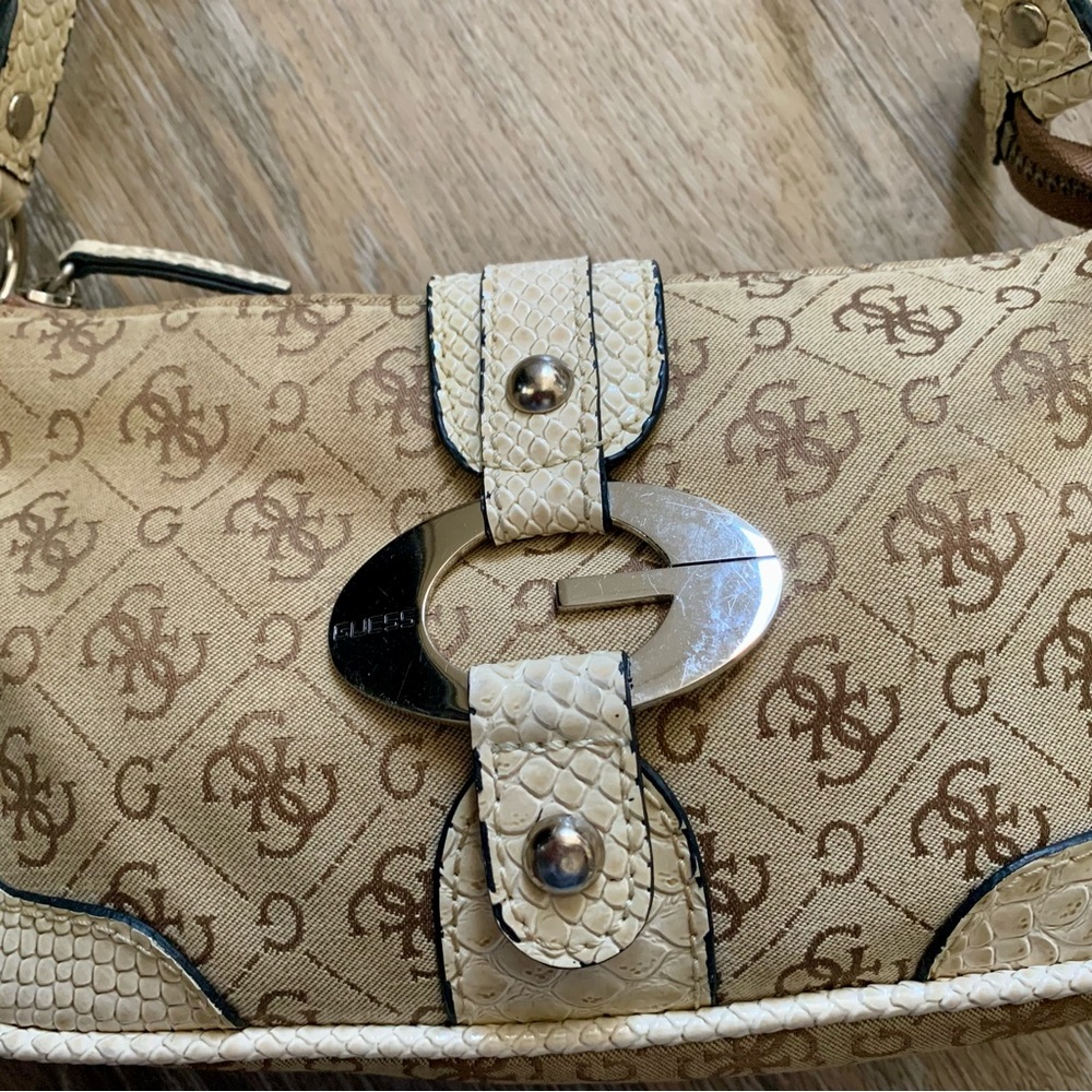 Guess Beige and Brown Women's Bag